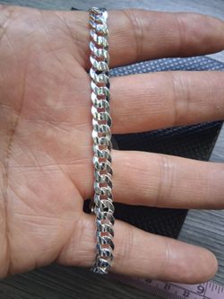 Esclava de plata 925 / silver bracelet 925 8" 6mm