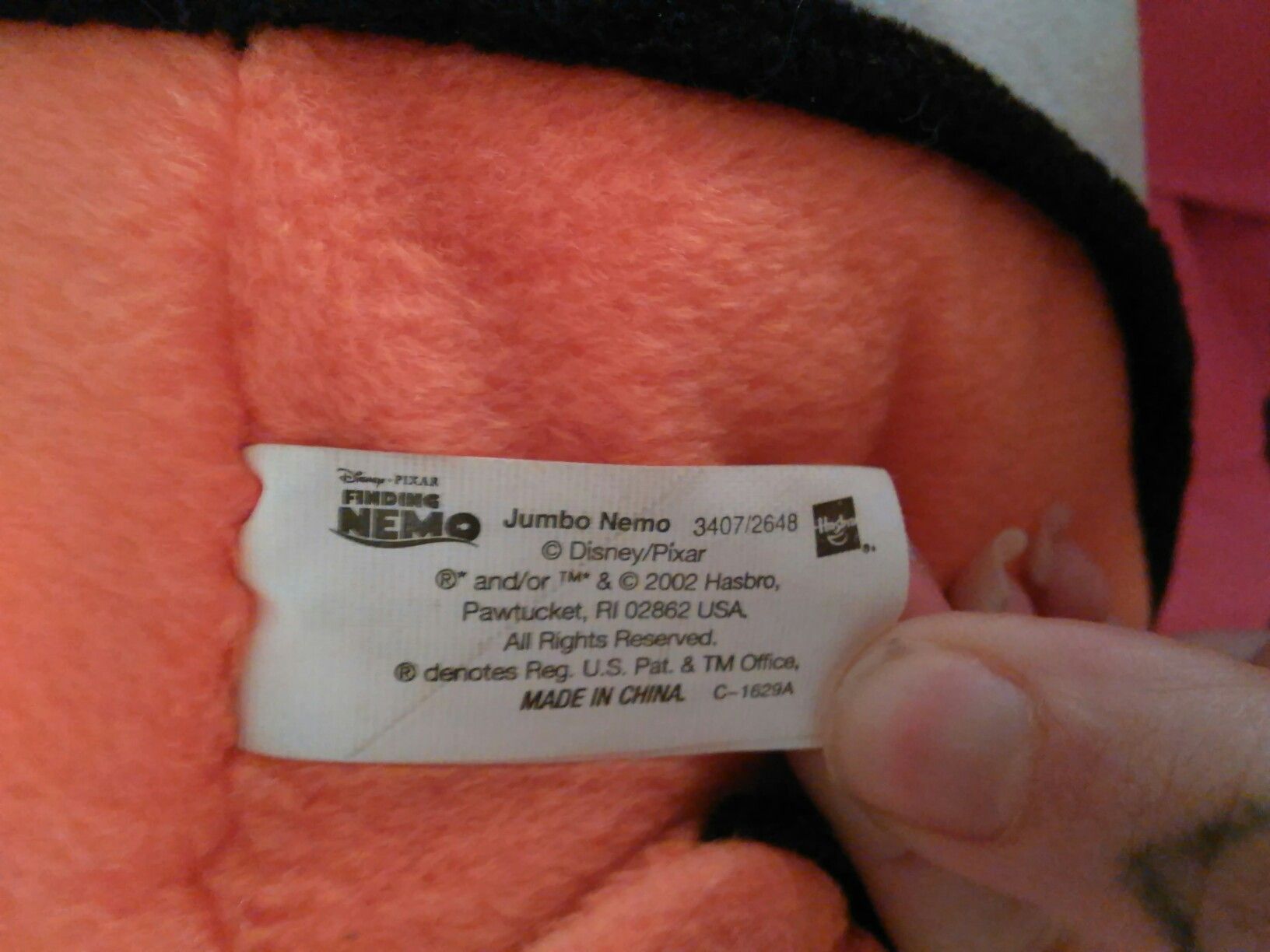 Jumbo Nemo toy