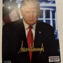 Donald Trump Autograph Signed COA 8x10 Photo President 