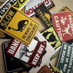 Cause in Dinosaur Stickers 
