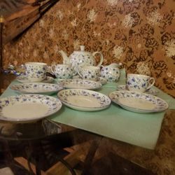 Arzberg Porcelain Blue Flowers Coffee Set