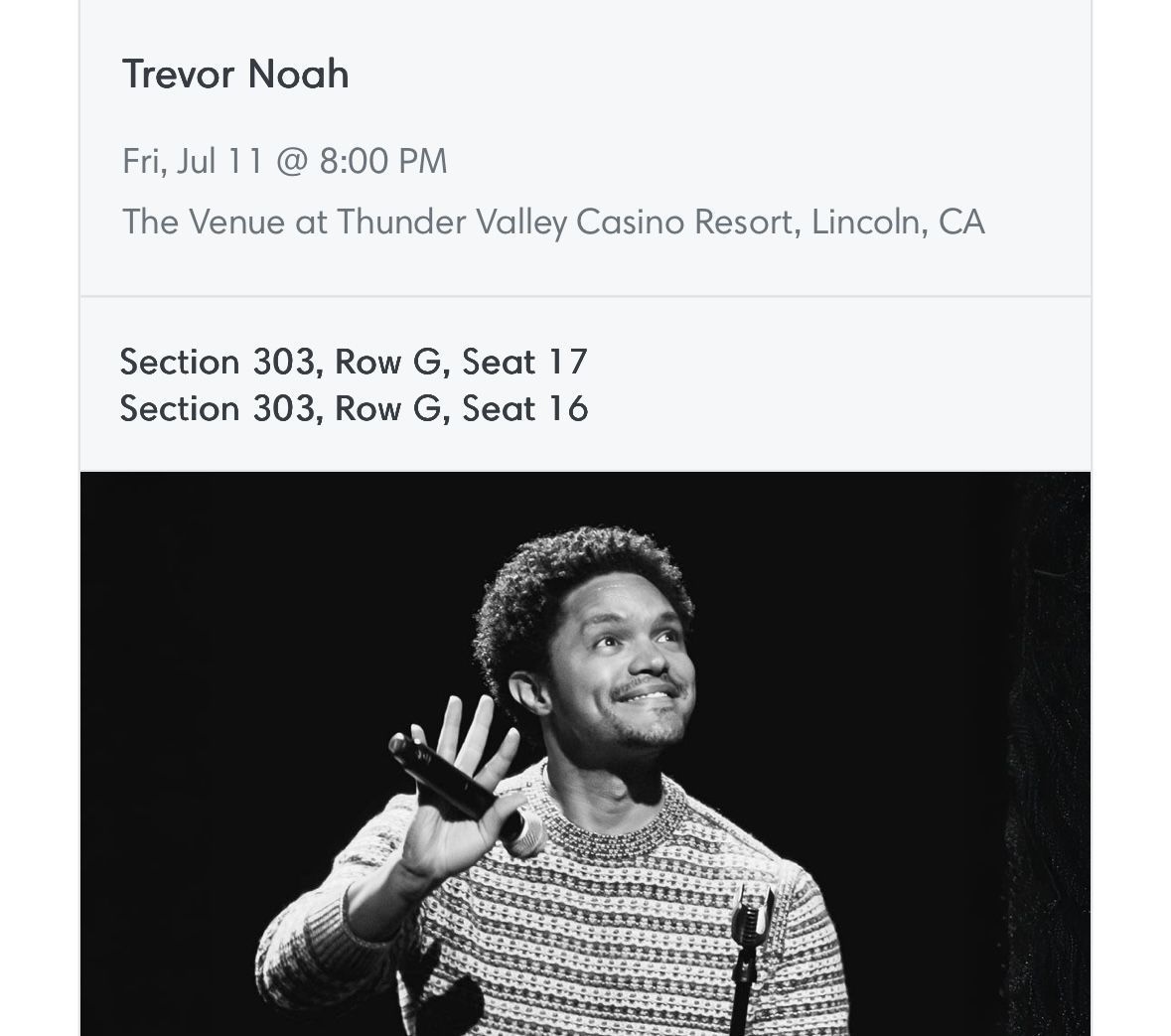 Trevor Noah - 2 Tickets