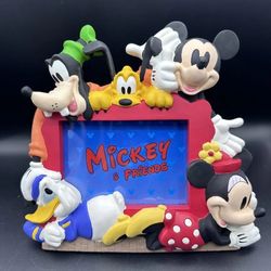 Walt Disney World 3D Mickey Mouse Friends Picture Holder Frame 3.5 X 5