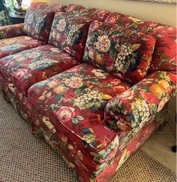 Vintage floral couch