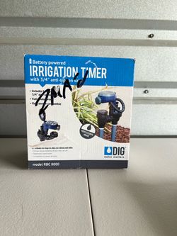 DIG 3/4 in. Digital Timer with Anti-Siphon Valve Model #RBC8000 / Open-Box