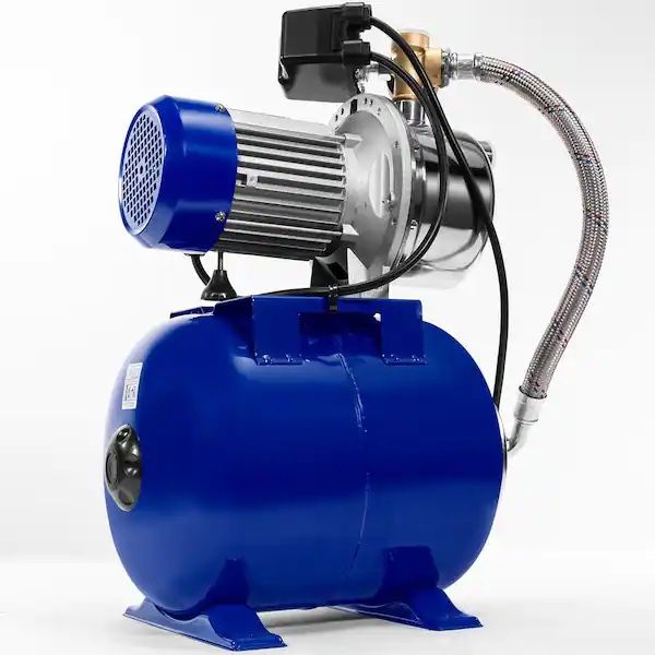 1.5HP Pressurized Booster System Well Pump Tank Irrigation Garden Water