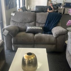 Ashly Reclining Sofa With Love Seat 