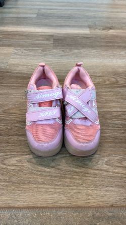 Aimoge Kids Pink Velcro Sneakers