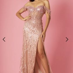 Prom Dress Pink XS NEW