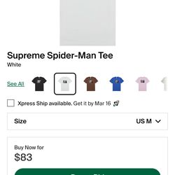 Supreme Spider-Man T shirt