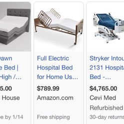 Brand new hospital bed that incline’s both back and leg rest