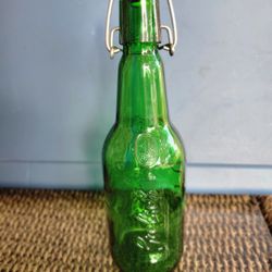 Vintage Grolsch Green Beer Bottle With Resealable Swing Top