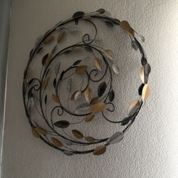 Decorative Vase And Wall Art Piece $40 OBO For Both