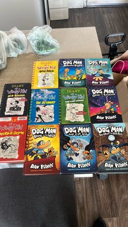 Dog man & diary of wimpy kid