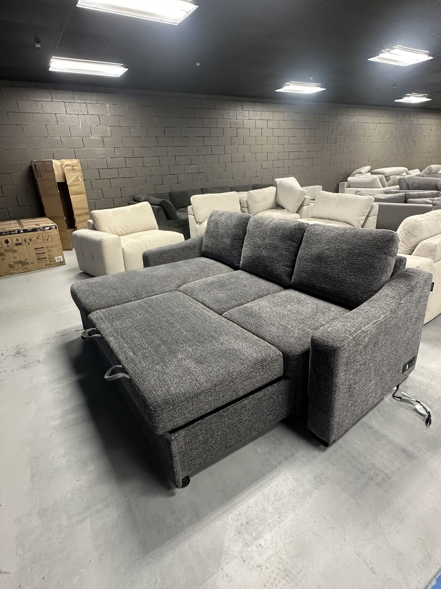 Coddle Aria Fabric Sleeper Sectional