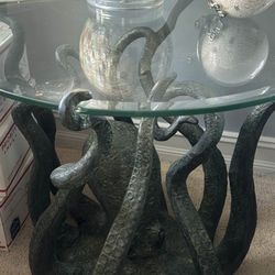 Aluminum Octopus End Table 