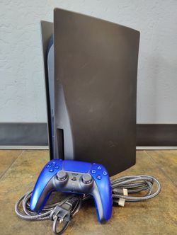 Black Ps5 Disk with Upgraded Controller
