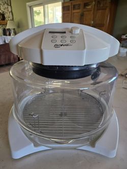 Countertop infrared and convection halogen oven