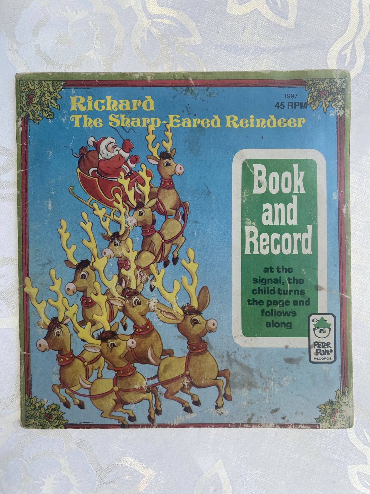 Richard The Sharp Eared Reindeer Antique (Book And Record)