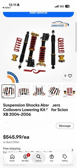 Suspension Shocks Absorbers Coilovers Lowering Kit fit for Scion XB 2004-2006