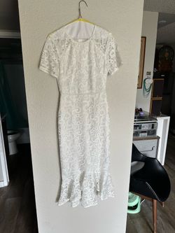 Shoshanna White Lace Dress Edgecomb Size 2