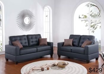 Sofa and loveseat set