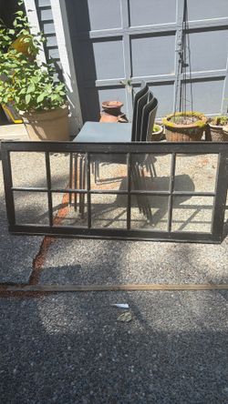 Vintage window frame
