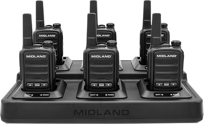 Midland BR10 Heavy-Duty Business Walkie Talkies – 2-Watt Long Range Two-Way Radios, FRS License-Free