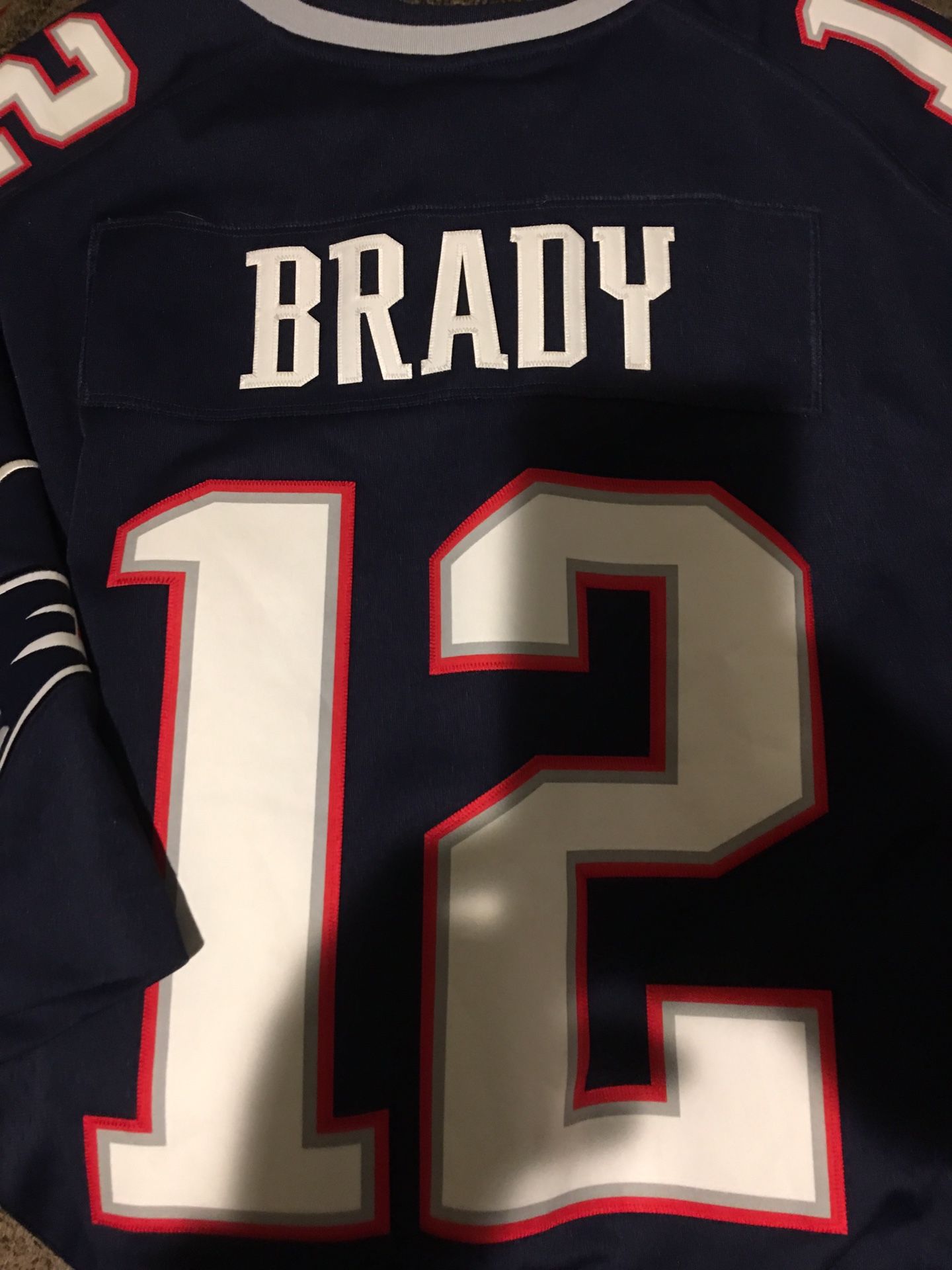Nikey Tom Brady sewn on patches unlimited player on field jersey size XXXL