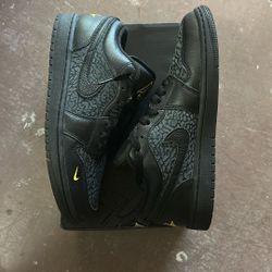 Air Jordan 1 Low - Black Elephant Print Size 8 M