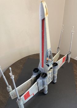 Star Wars X-wing Fighter Red Leader Death Star Trench +Dreis Pilot Action Figure 2004 Retro
