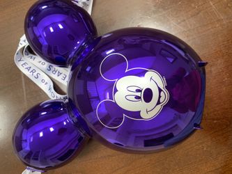 Disney 100 Years Of Wonder Purple Mickey Balloon Popcorn Bucket 