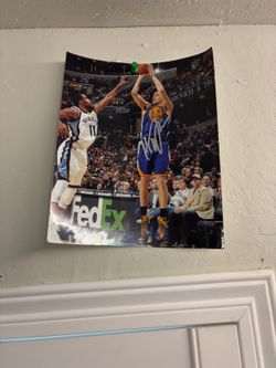 Signed Klay Tompson poster
