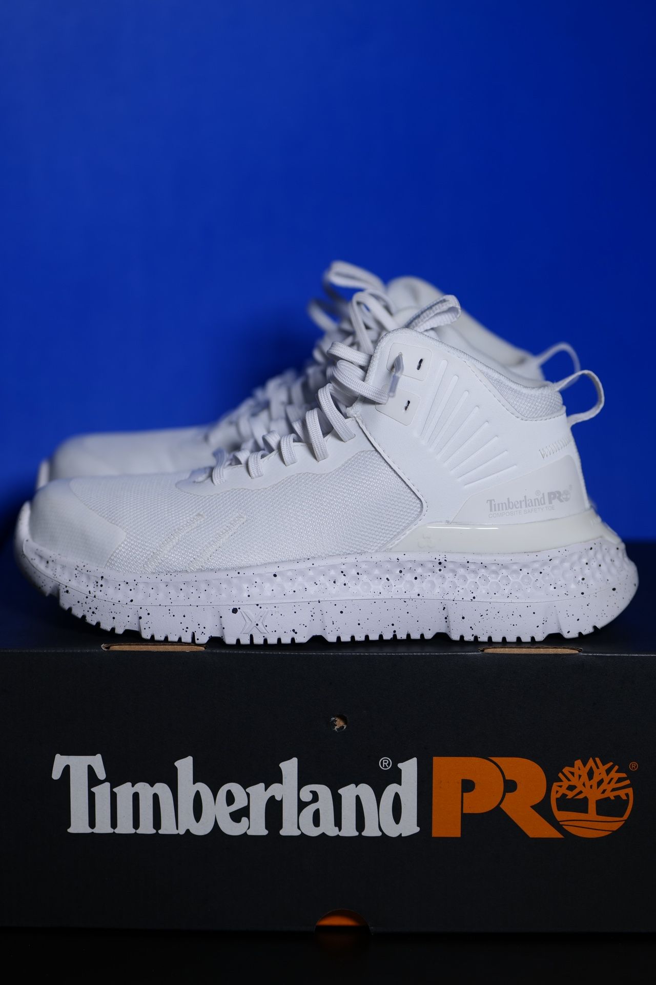 Composite Shoes Timberland Pro White Mid (Size 7 In Women) (Size 5 In Men)