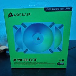 Corsair AF120 RGB Elite (3 Pack + Lighting Node Core) Like New
