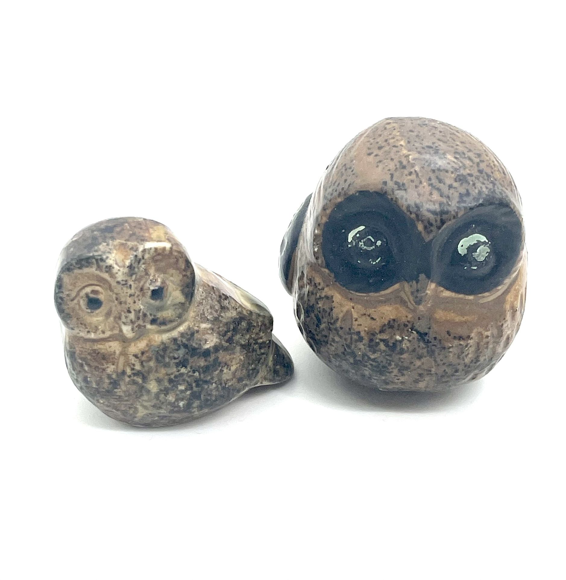 Pair Of Enchanting Owl Figurines