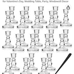 48 Glass Candleholders Wedding, Centerpiece 