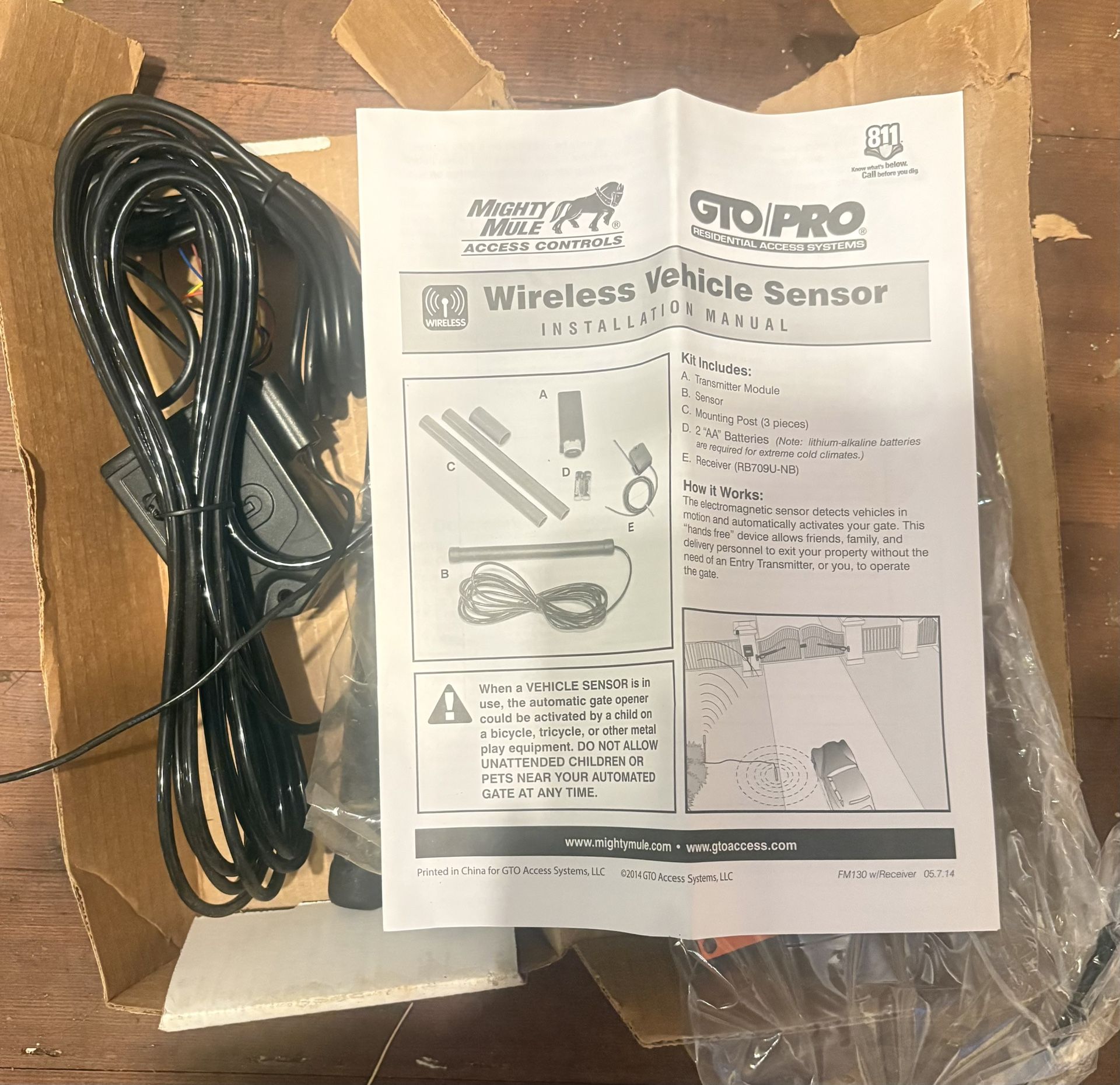 Wireless vehicle sensor