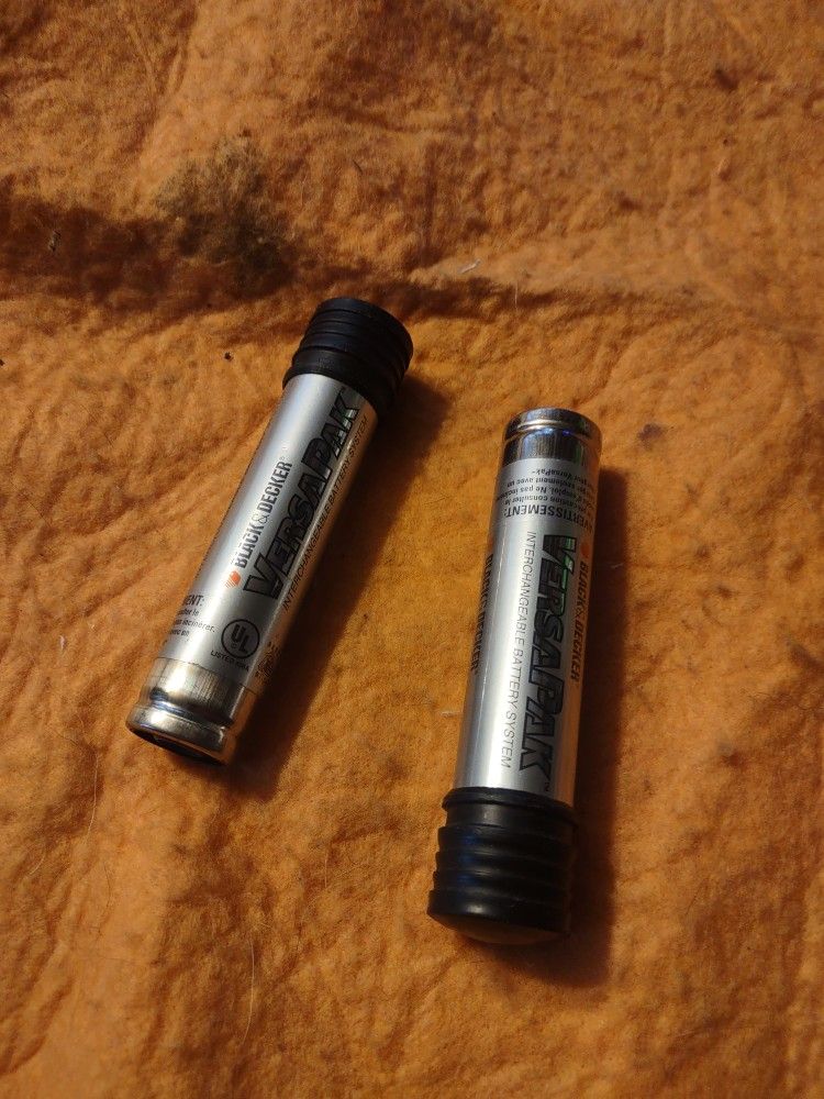 2 Black & Decker Versapack Interchangeable Battery System