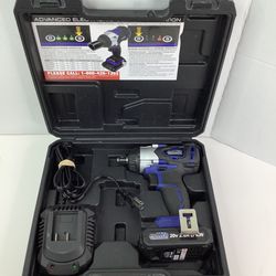 Power Torque Impact Torque Wrench With Battery And Charger 
