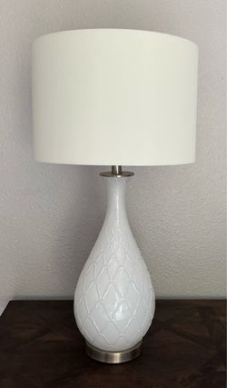 White Glass Lamp