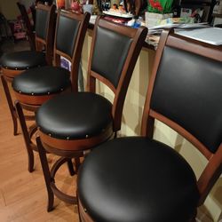4 Bar Stools Chairs Barstools 29"