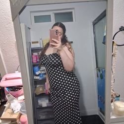 Polka Dot Black And White And Flats 
