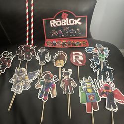 Roblox Cupcakes and Cake Toppers