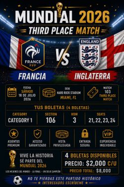 FIFA Francia - Inglaterra tickets