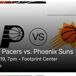 Phoenix Suns Vs Indiana Pacers