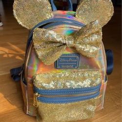 Mickey Mouse and Minnie Mouse New York Loungefly Mini Backpack