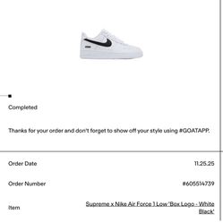 SUPREME NIKE AIRFORCE 1