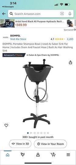 Dompel Portable Shampoo Bowl