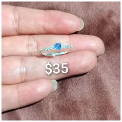 925 Sterling Silver Women's Ring/Anillo De Plata 925 Para Dama